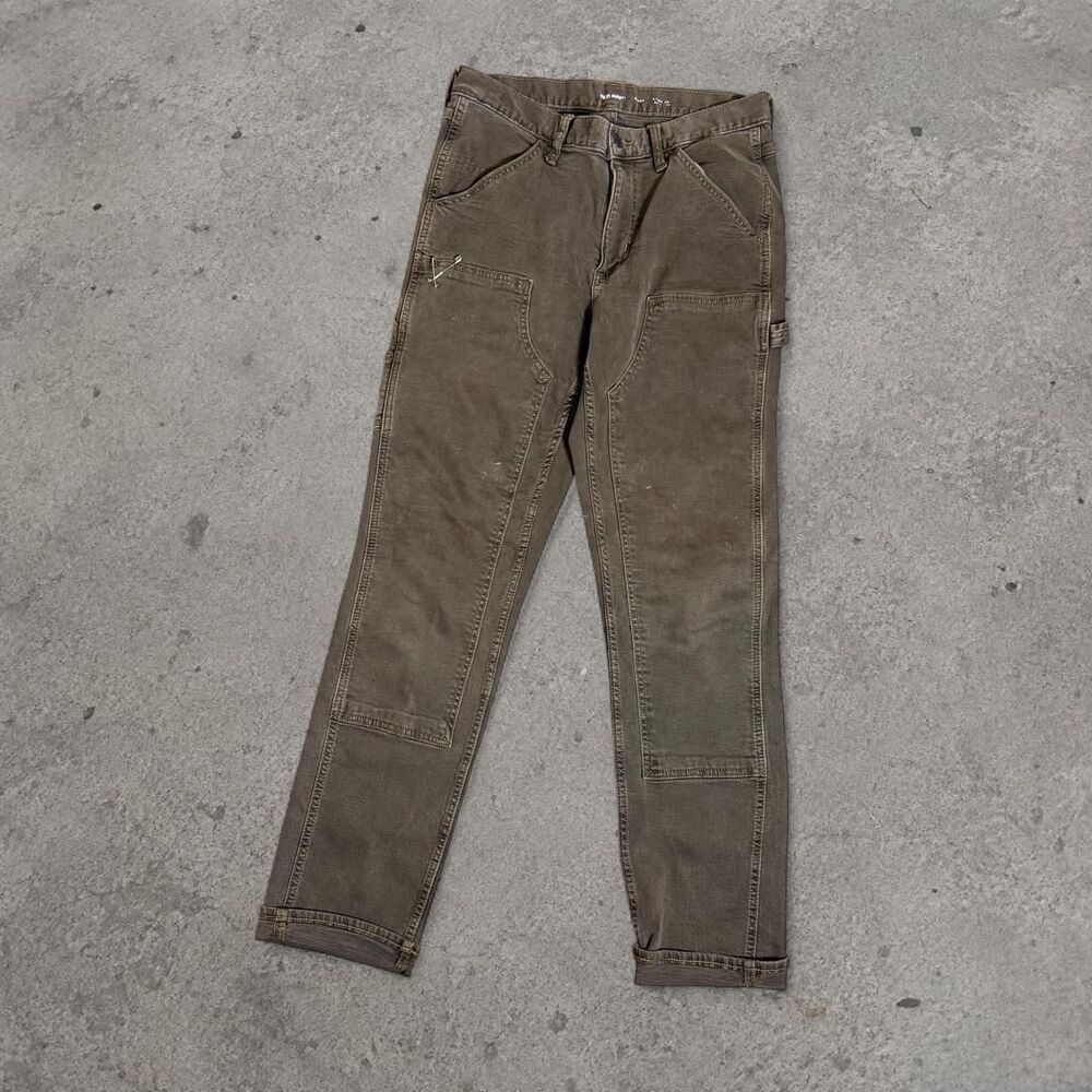 Old Navy Mocha Brown Double Knee Pants Men’s Size 32x30
